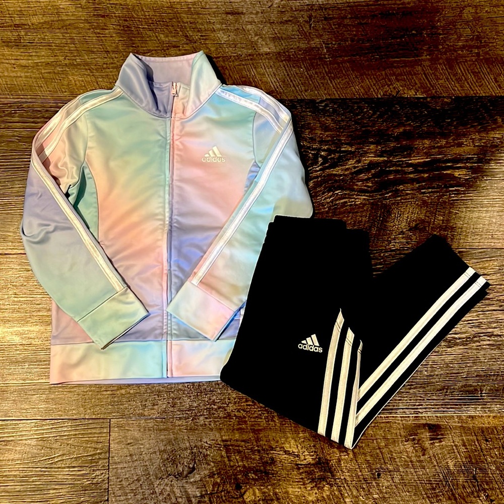 Girls - Adidas Track Suit - Size 5